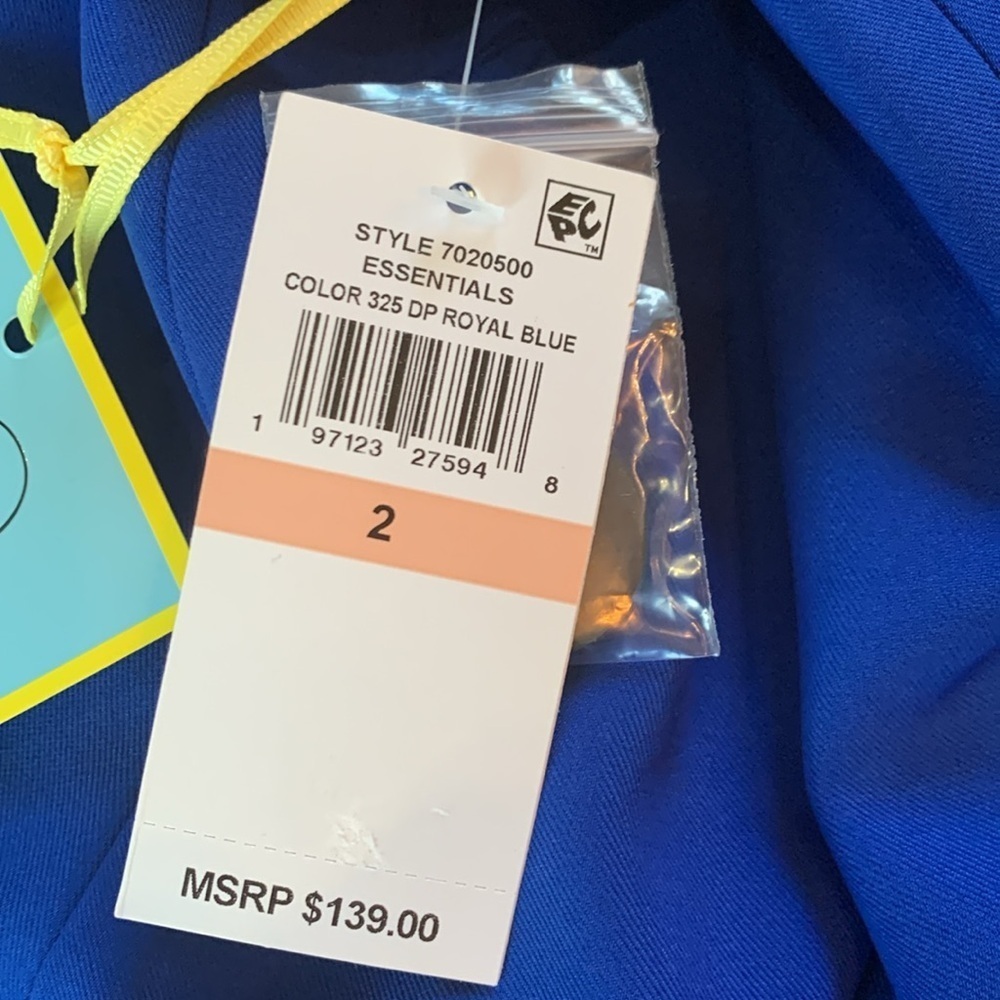 CeCe sz 2 royal blue double breasted NWT blazer - Picture 6 of 10